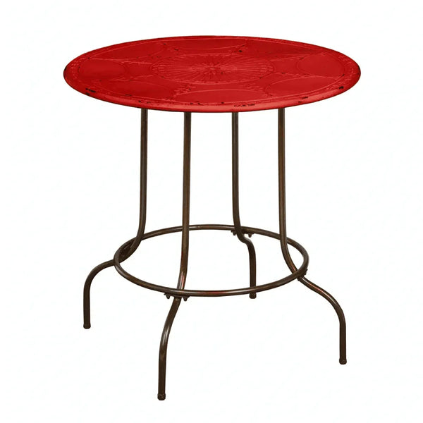 Craft Red Metal Table