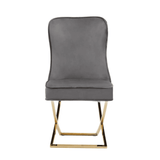 Belleview Button Back Grey Dining Chair