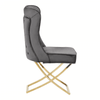 Belleview Button Back Grey Dining Chair