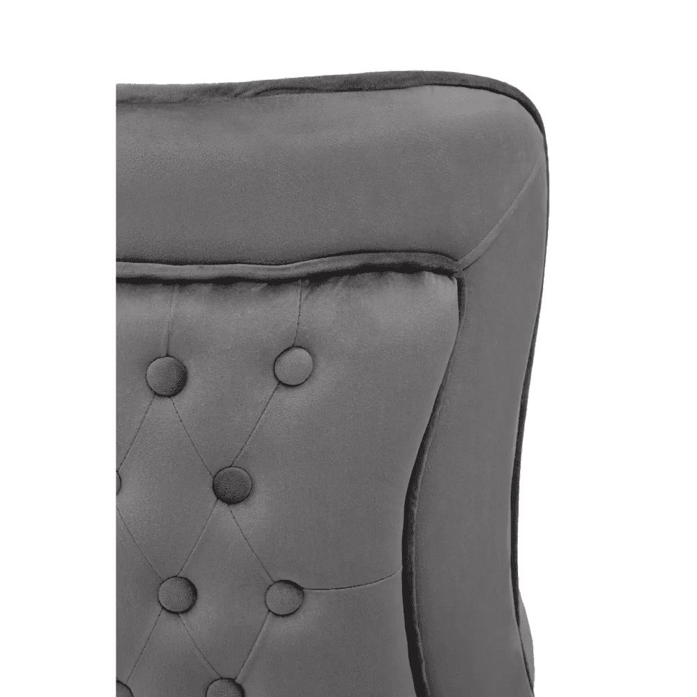 Belleview Button Back Grey Dining Chair