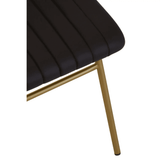 Bison Black Leather Dining Chair