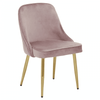 Demia Dusky Pink Velvet Dining Chair