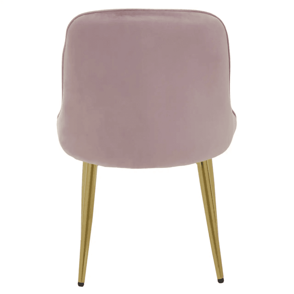 Demia Dusky Pink Velvet Dining Chair