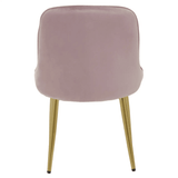 Demia Dusky Pink Velvet Dining Chair