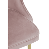 Demia Dusky Pink Velvet Dining Chair