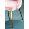Demia Dusky Pink Velvet Dining Chair