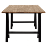 Kensington Pine Wood And Iron Dining Table