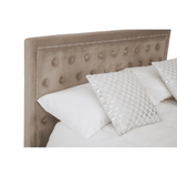 Ava Mink Velvet Kingsize Ottoman Bed