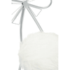 Giselle Silver Bow Faux Fur Chair
