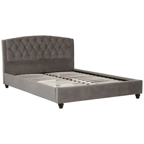 Serena Velvet Kingsize Bed