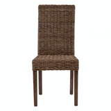 Monaco Brown Natural Rattan Dining Chair