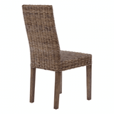 Monaco Brown Natural Rattan Dining Chair