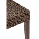 Monaco Brown Natural Rattan Dining Chair