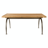 Foundry Dining Table With Elm Wood Top