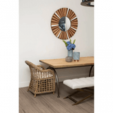 Foundry Dining Table With Elm Wood Top