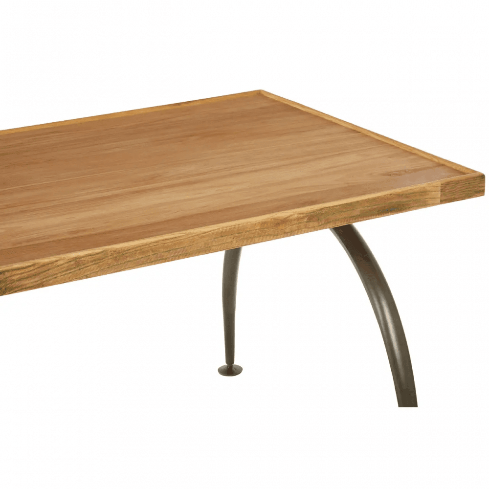 Foundry Dining Table With Elm Wood Top