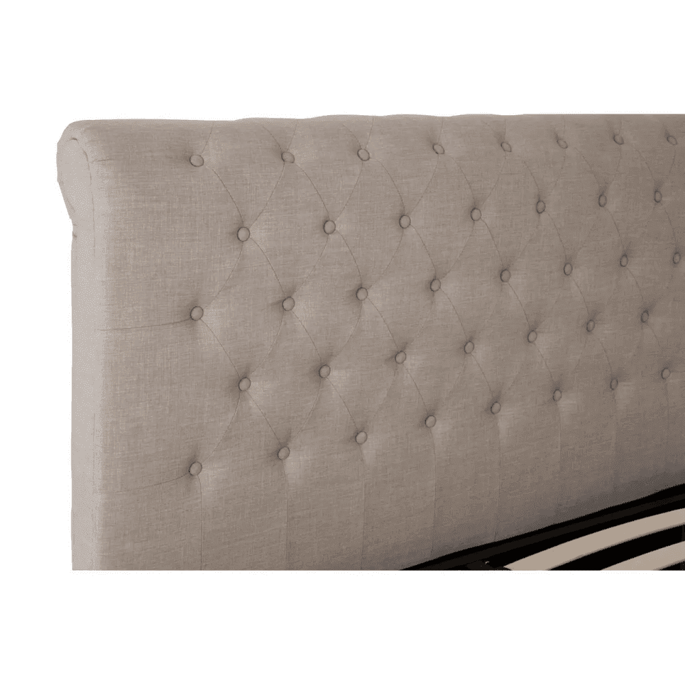 Astoria Light Grey Double Ottoman Bed