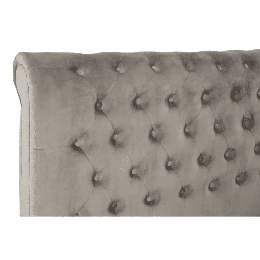 Astoria Steel Shade Kingsize Ottoman Bed