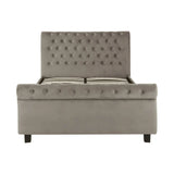 Astoria Steel Shade Kingsize Ottoman Bed