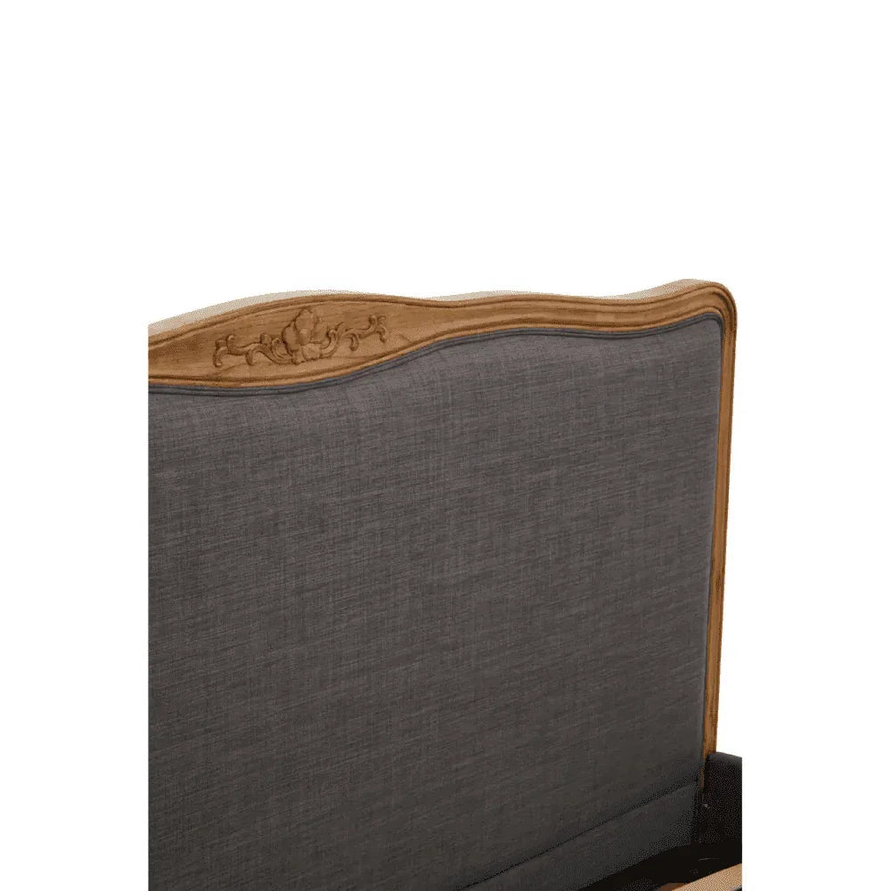 Ashton Grey Fabric Super Kingsize Bed