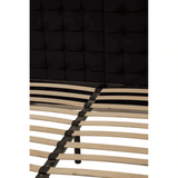 Kensington Black Velvet Bed