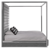 Kensington Grey Velvet Bed