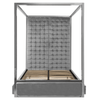 Kensington Grey Velvet Bed