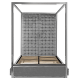 Kensington Grey Velvet Bed