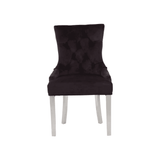 Kensington Black Velvet Dining Chair