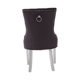 Kensington Black Velvet Dining Chair