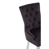 Kensington Black Velvet Dining Chair
