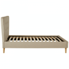 Oslo Beige Hopsack Fabric Single Bed