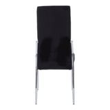 Onyx Black Velvet High Back Dining Chair