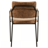 Cocoa Brown Faux Leather Dining Chair