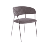 Mink Channel Chrome Finish Dining Chair