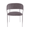Mink Channel Chrome Finish Dining Chair