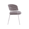 Mink Channel Chrome Finish Dining Chair