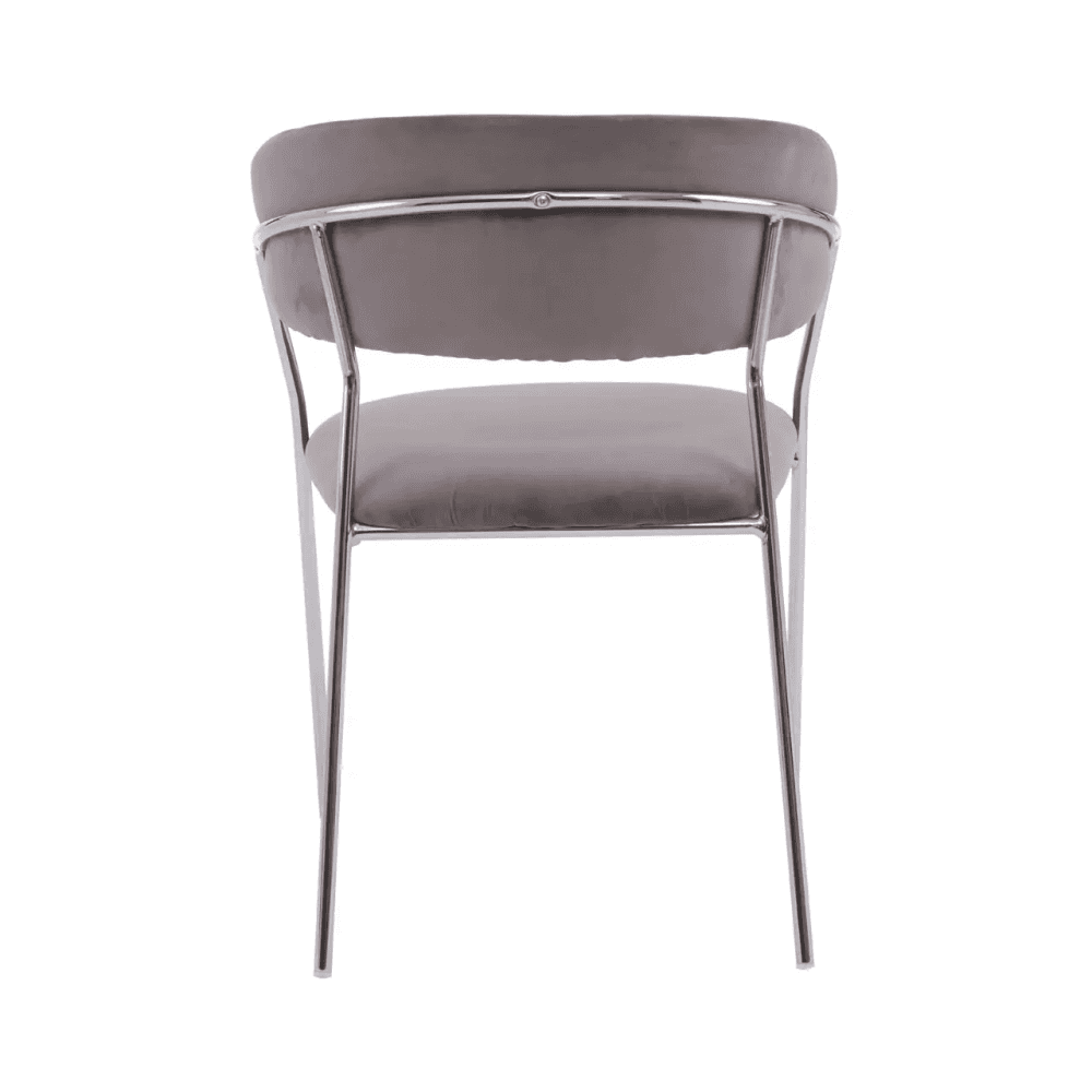 Mink Channel Chrome Finish Dining Chair