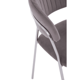 Mink Channel Chrome Finish Dining Chair