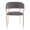 Mink Channel Gold Finish Dining Chair
