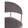 Mink Channel Gold Finish Dining Chair