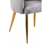 Mink Velvet Angular Dining Chair