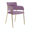 Blush Pink Velvet Dining Chair