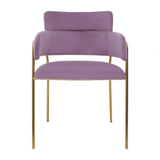 Blush Pink Velvet Dining Chair