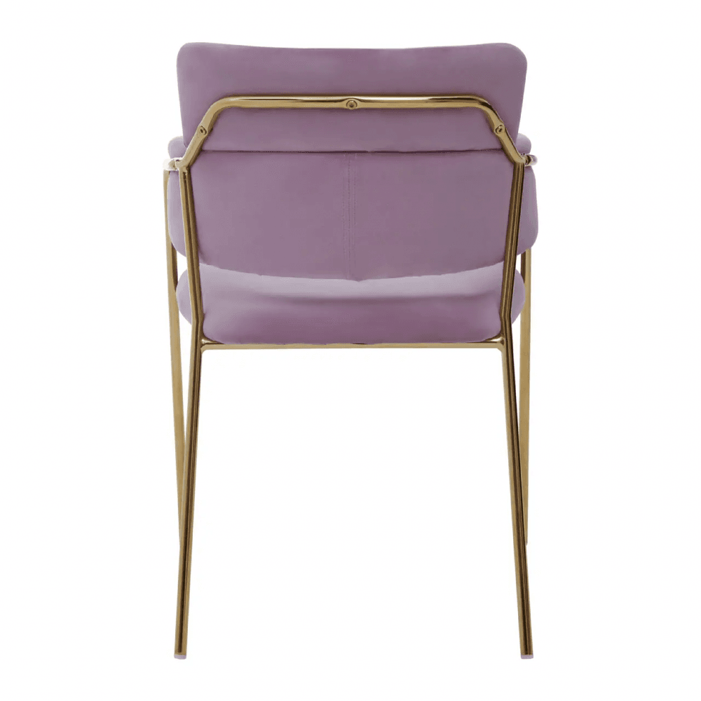 Blush Pink Velvet Dining Chair