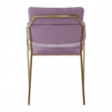 Blush Pink Velvet Dining Chair