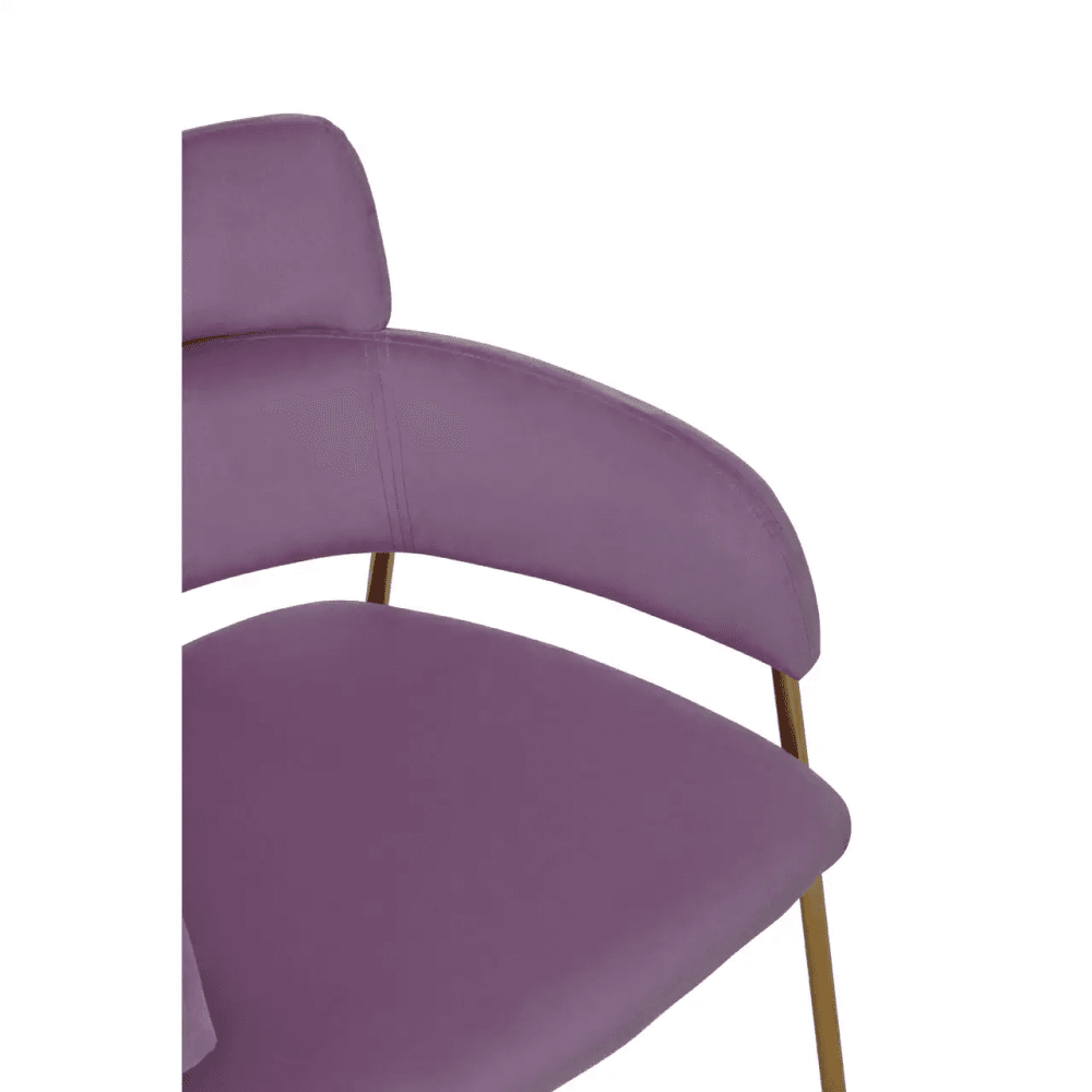 Blush Pink Velvet Dining Chair