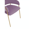 Blush Pink Velvet Dining Chair