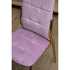 Blush Pink Velvet High Back Dining Chair