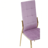 Blush Pink Velvet High Back Dining Chair